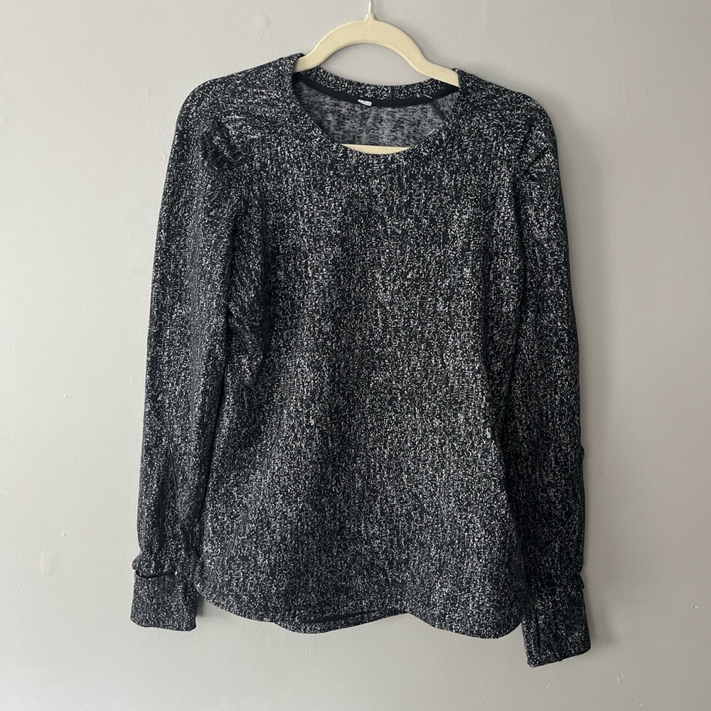 lululemon athletica Charcoal Long Sleeve Top